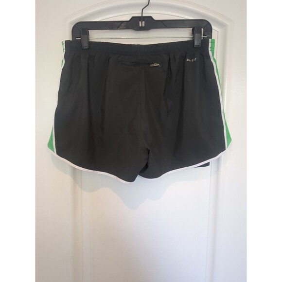 Nike Athletic Black Lined Shorts Medium  built in briefs Back Pouch Women’s - Picture 2 of 8